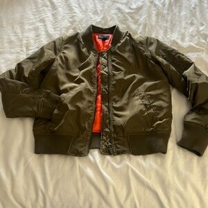 Forest Green Bomber Jacket
